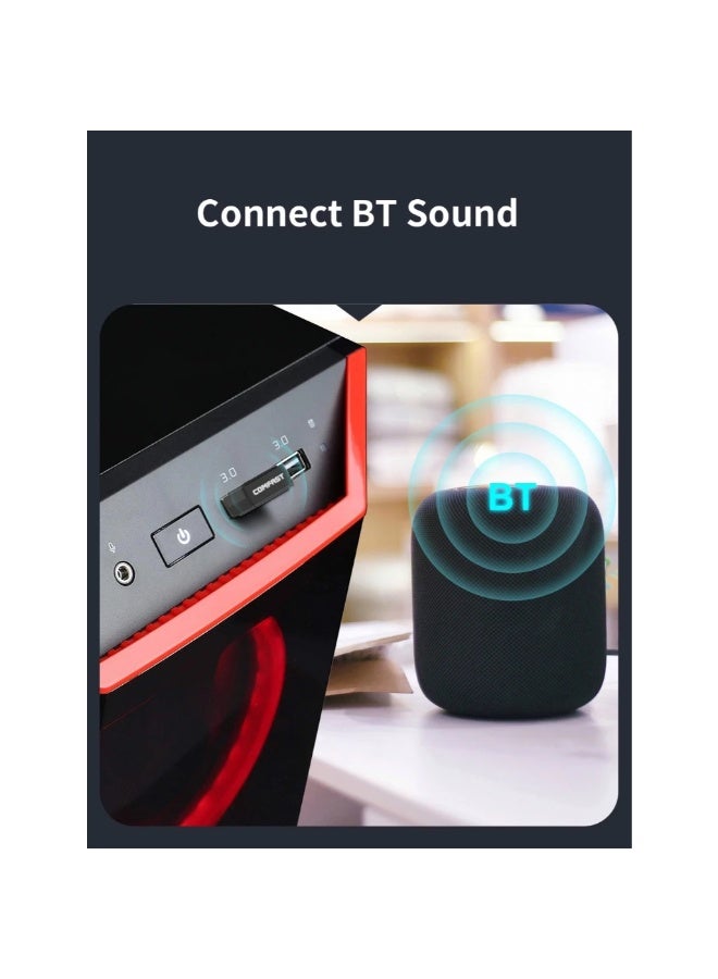 COMFAST USB BLUETOOTH 5.0 ADAPTER WIRELESS DONGLE BT5.0 PLUG AND PLAY CF-B02 CF-B01 - Image 3